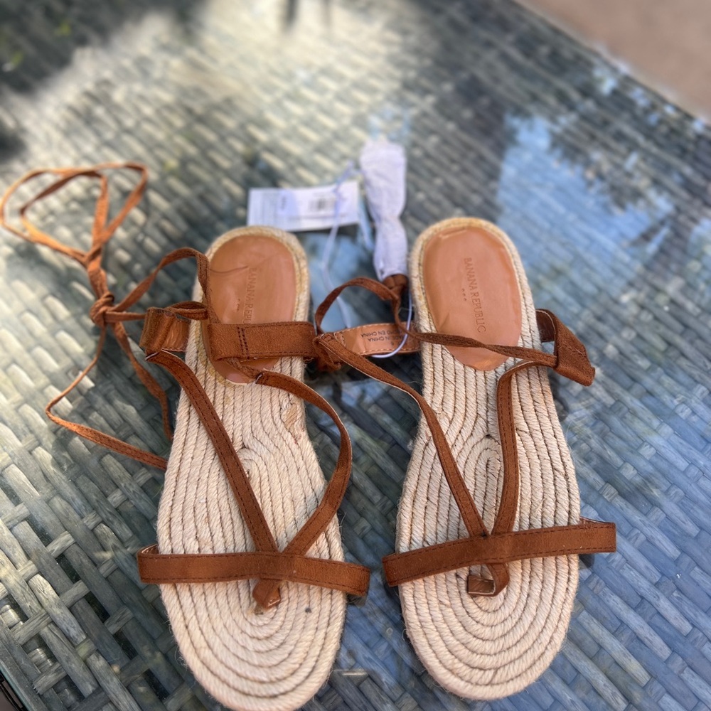 Madewell Brown Suede Espadrille Sandals